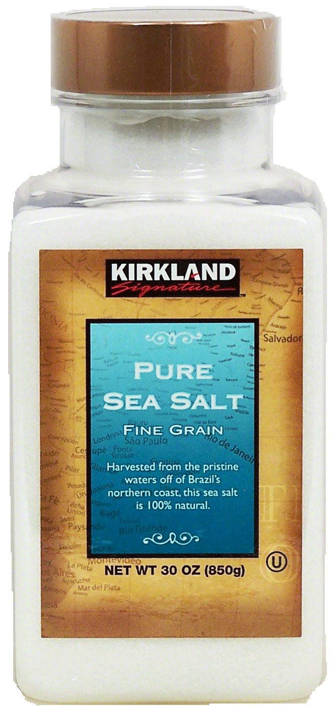 Kirkland Signature  pure sea salt, fine grain Full-Size Picture